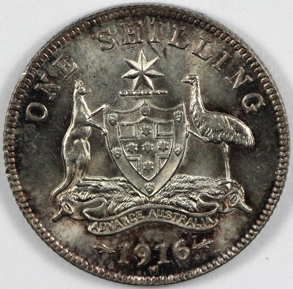 Australia. 1916 M Shilling,... image