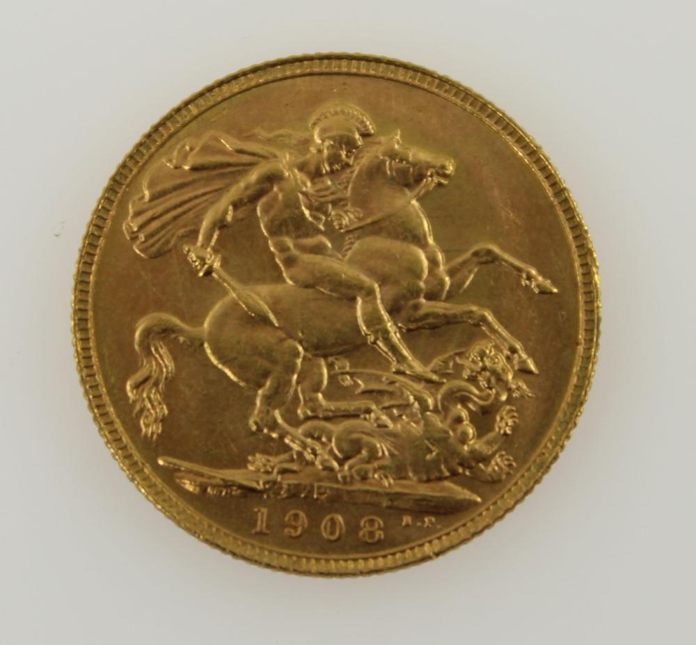 Australia 1908 P Sovereign,... image