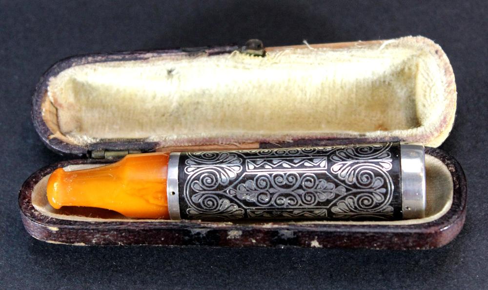 Antique Amber 'Cheroot' Hol... image