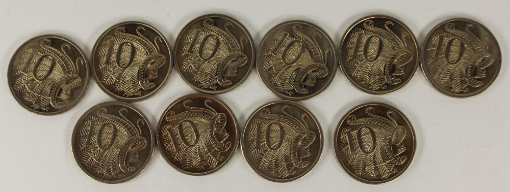 Australia 1970 Ten Cents, U... image