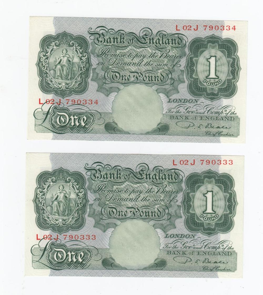 Great Britain 'Beale' £1's ... image