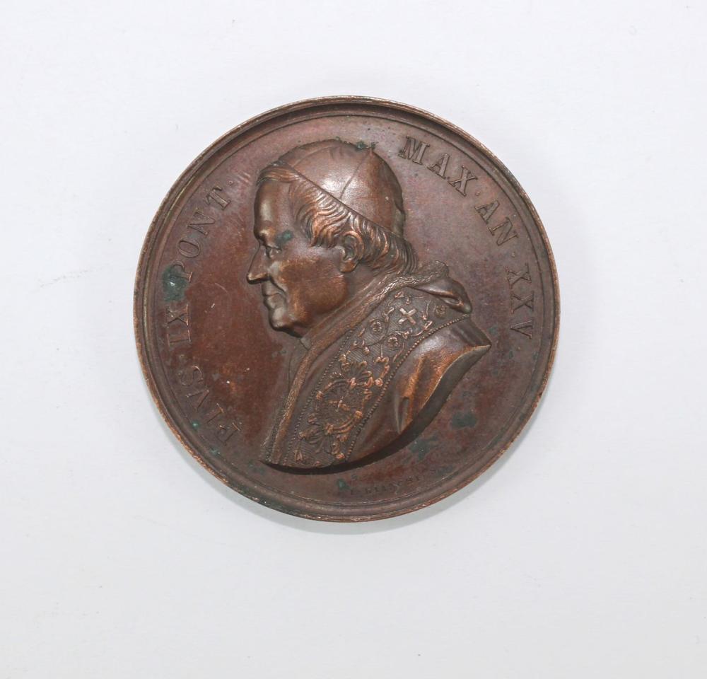 Papal States 1870 Bronze Me... image