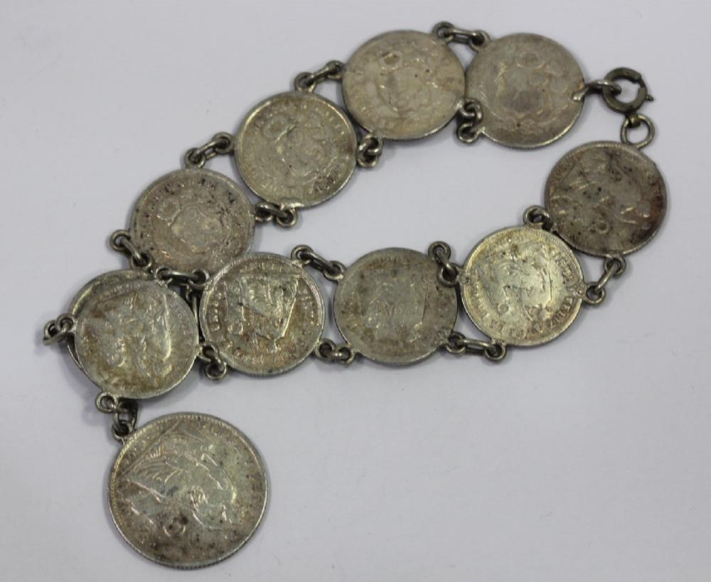 Coin Bracelet made up of 10... image