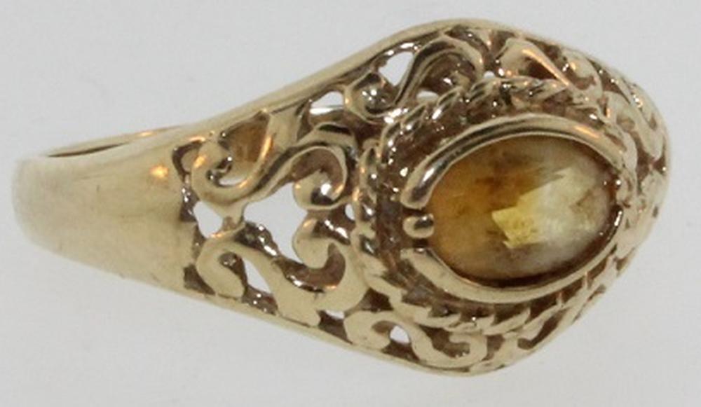 Citrine Ring in 9ct Gold image