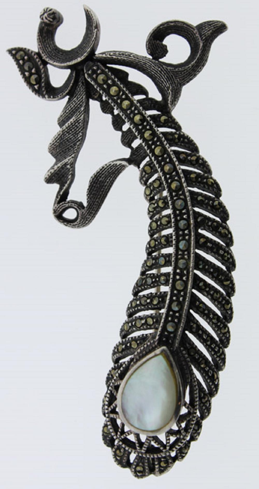 Marcasite Brooch in Sterlin... image