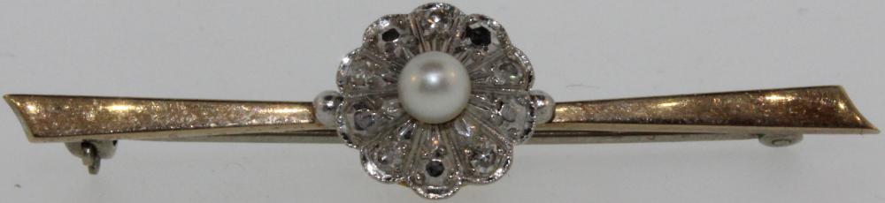 Vintage Diamond & Pearl Bro... image