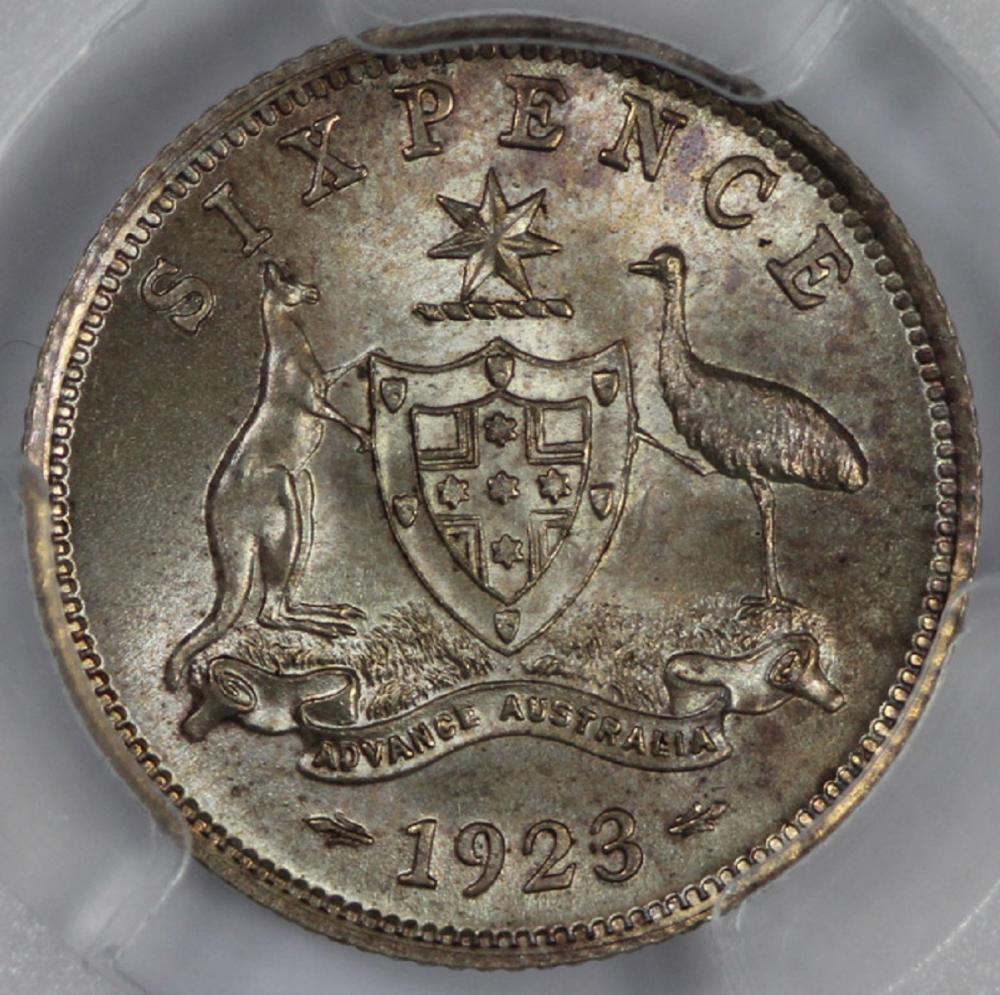 Australia. 1923 Sixpence, P... image