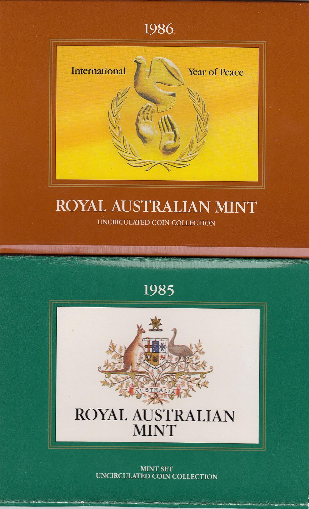 Australia. 1985 & 1986 Mint... image