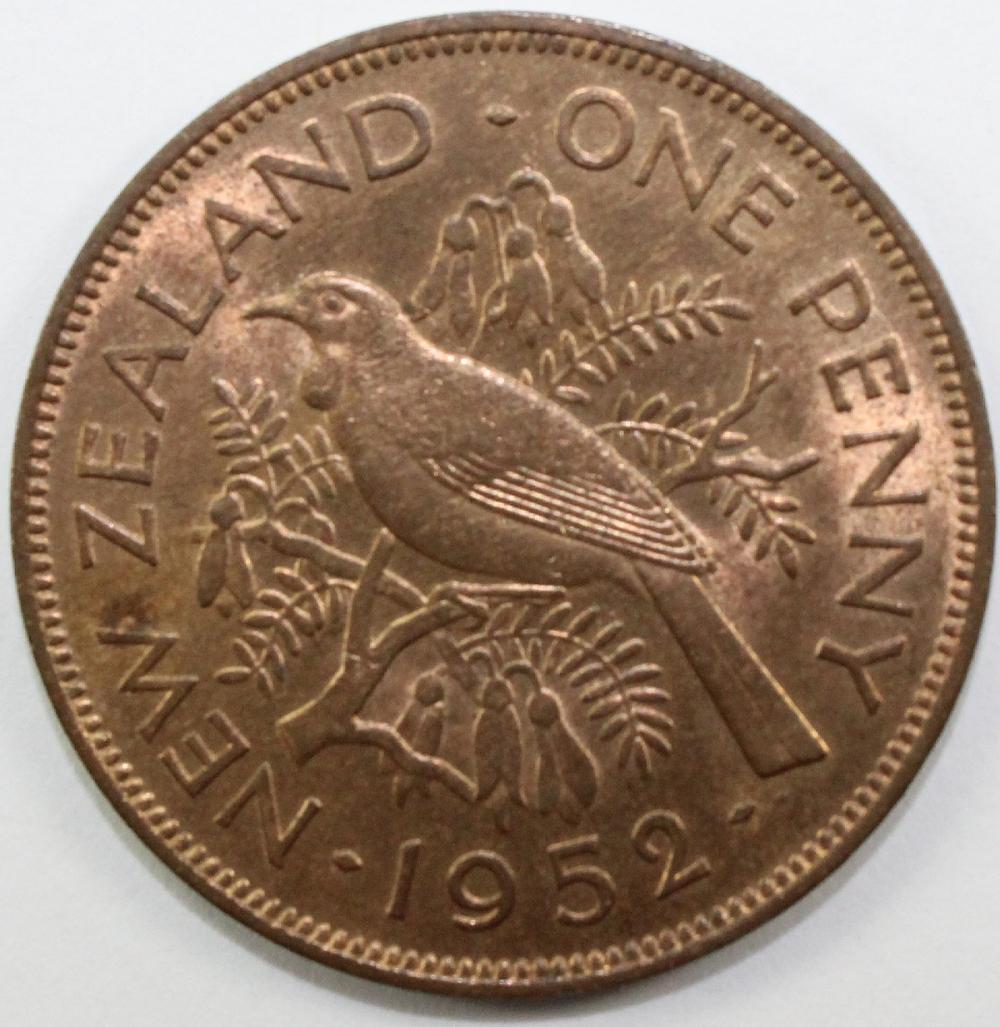 New Zealand 1952 Penny, Cho... image