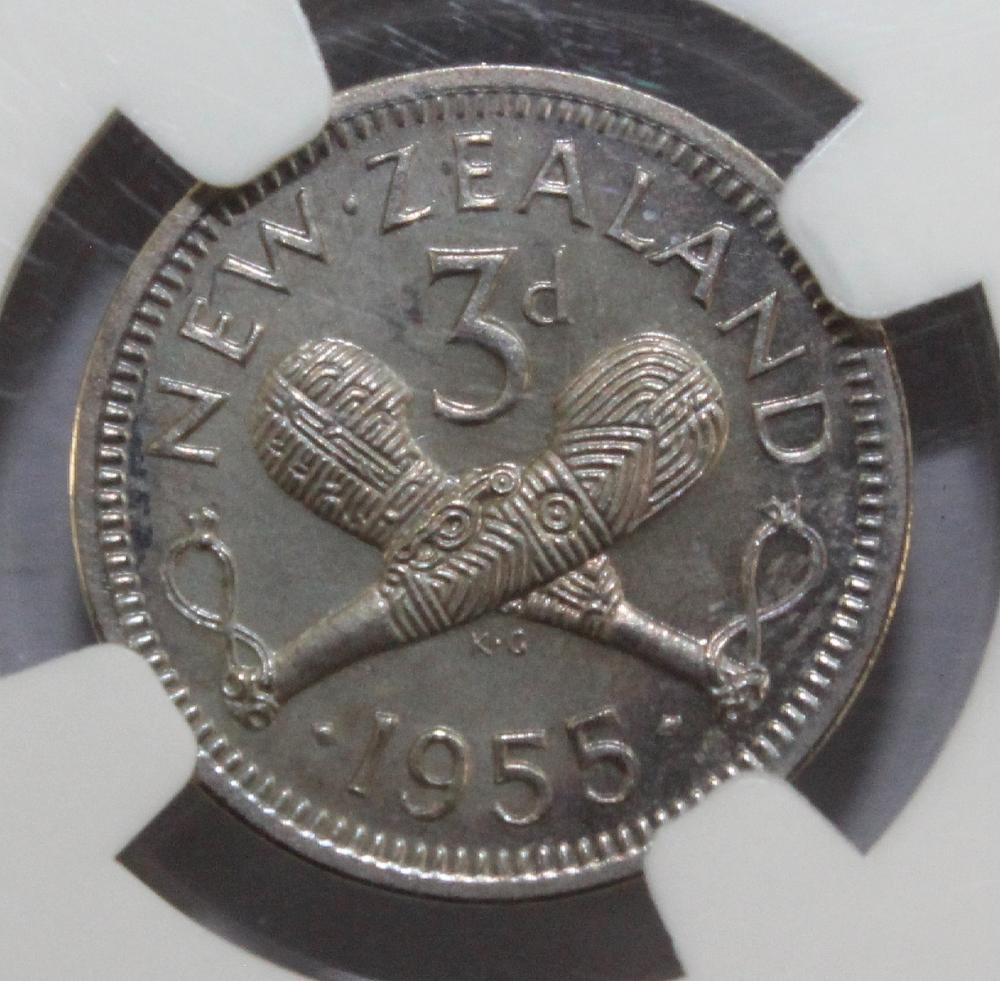 New Zealand 1955 Proof Thre... image