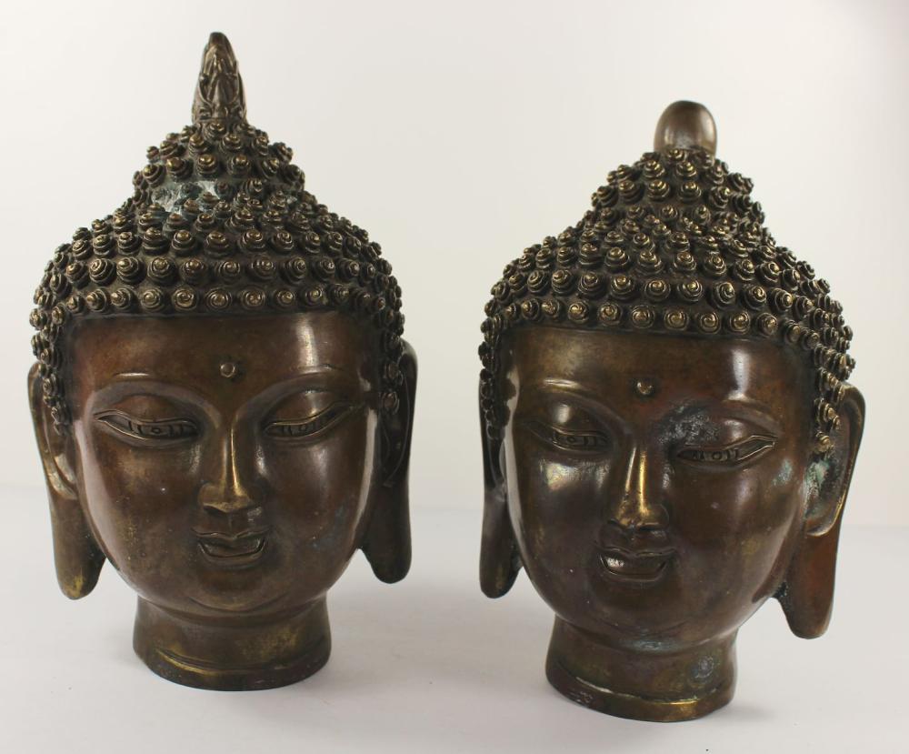 Matching Bronze Heads of Bu... image