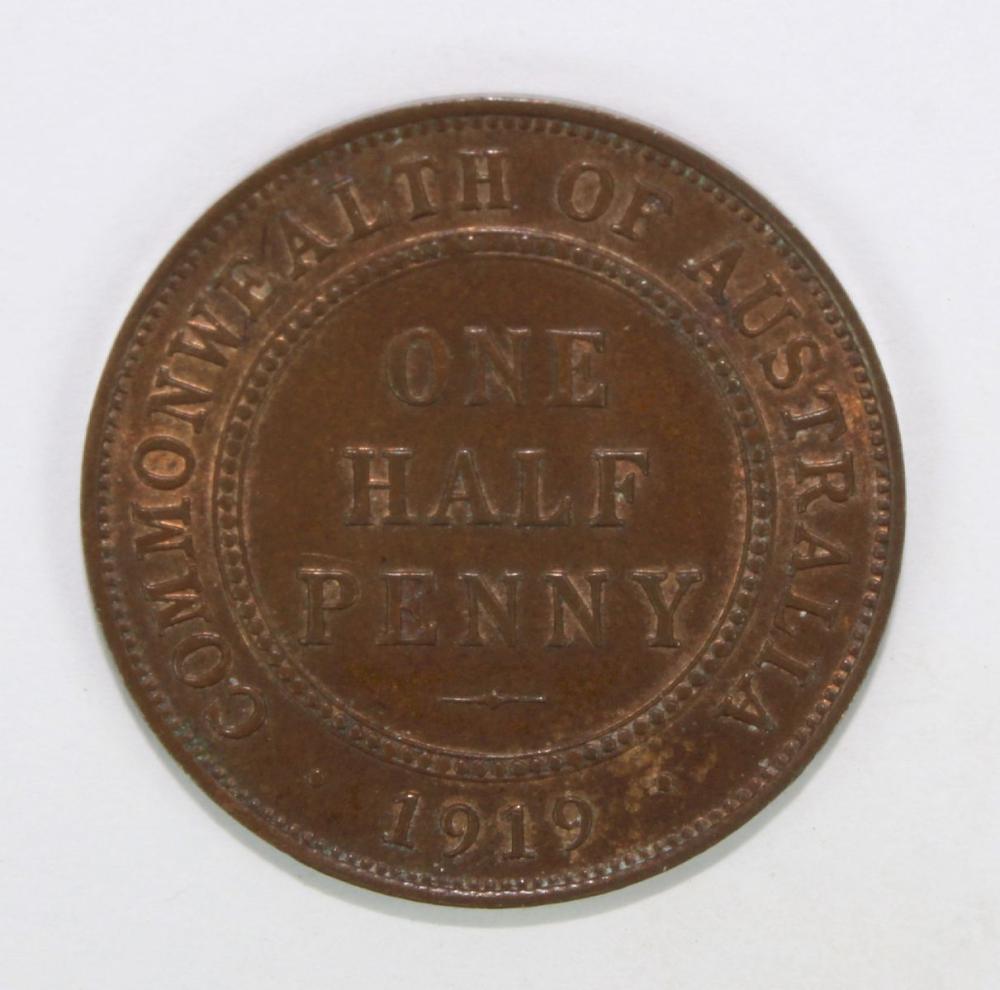 Australia 1919 Halfpenny, U... image