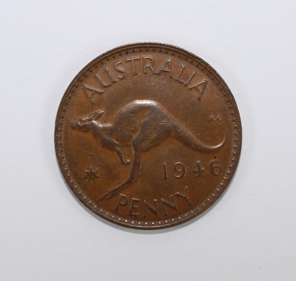 Australia 1946 Penny, good ... image