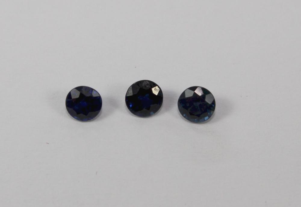 Round-cut Blue Sapphires (M... image