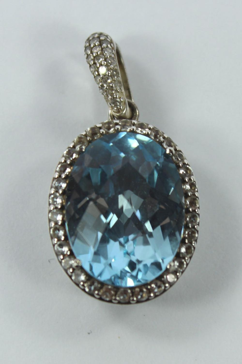 Multi-faceted Blue Topaz Aq... image