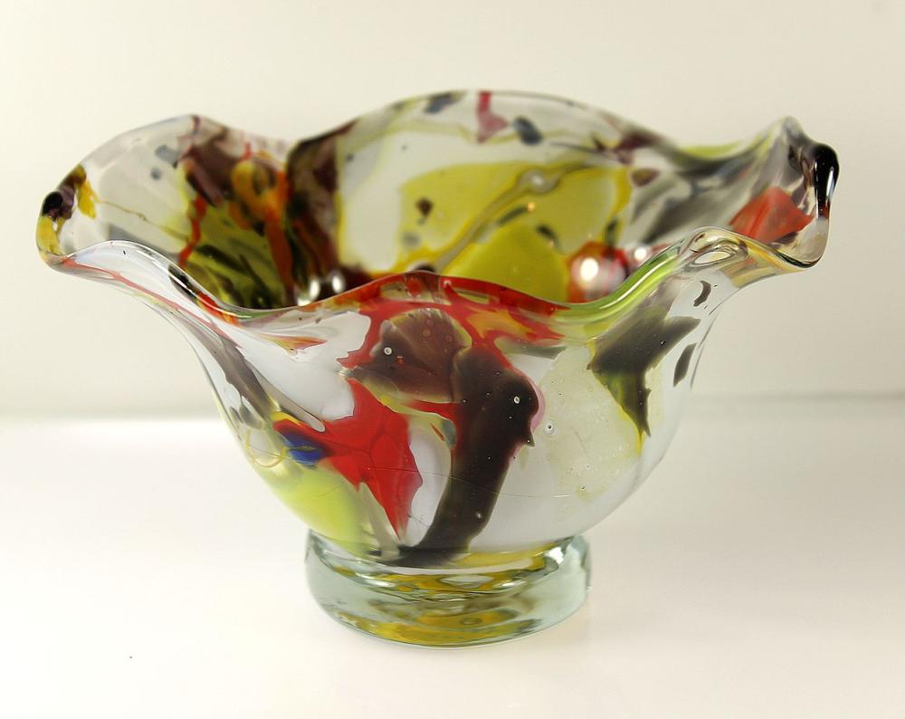 Vintage Italian Art Glass Bowl image