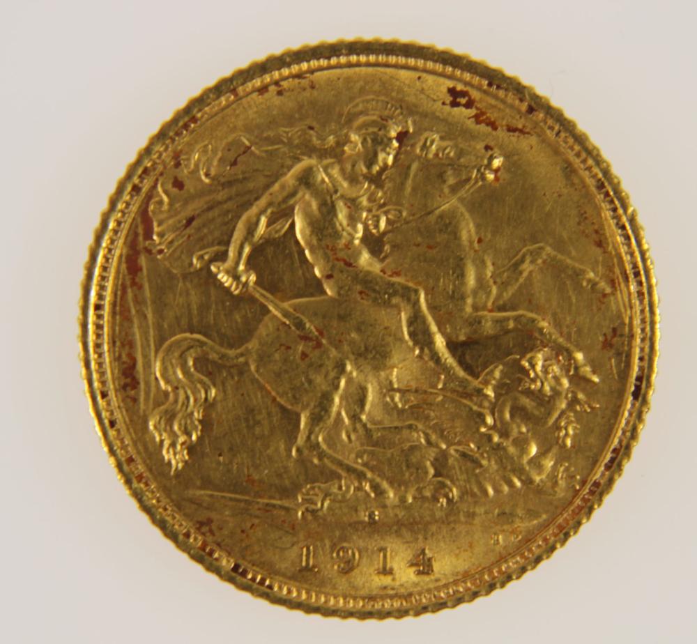 Australia 1914 S Gold (916)... image