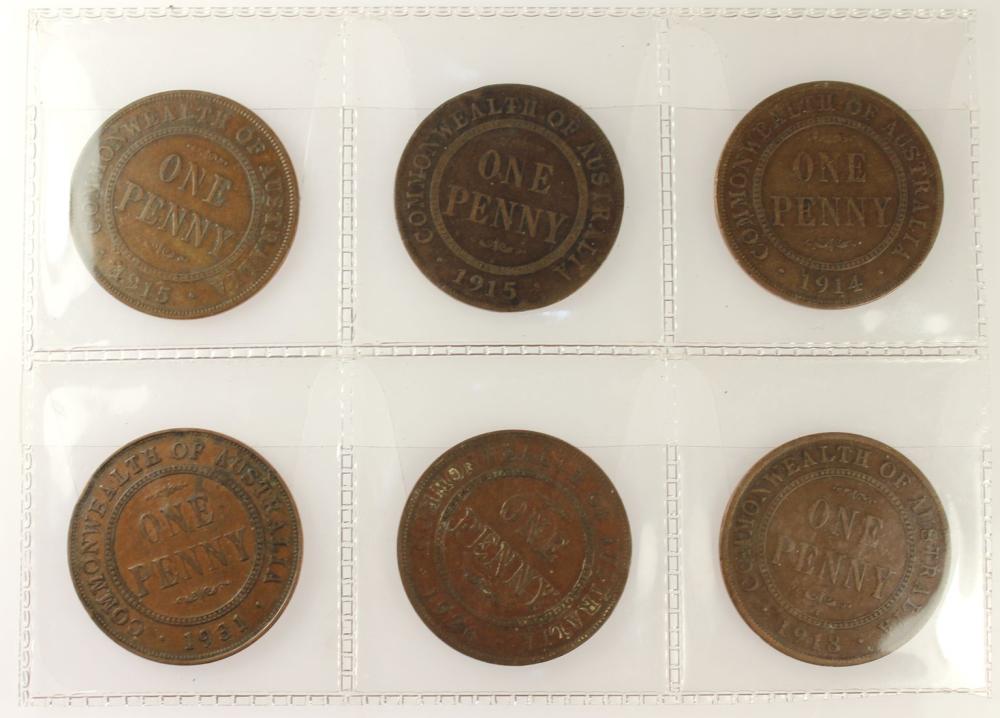 Australia Key Date Pennies ... image