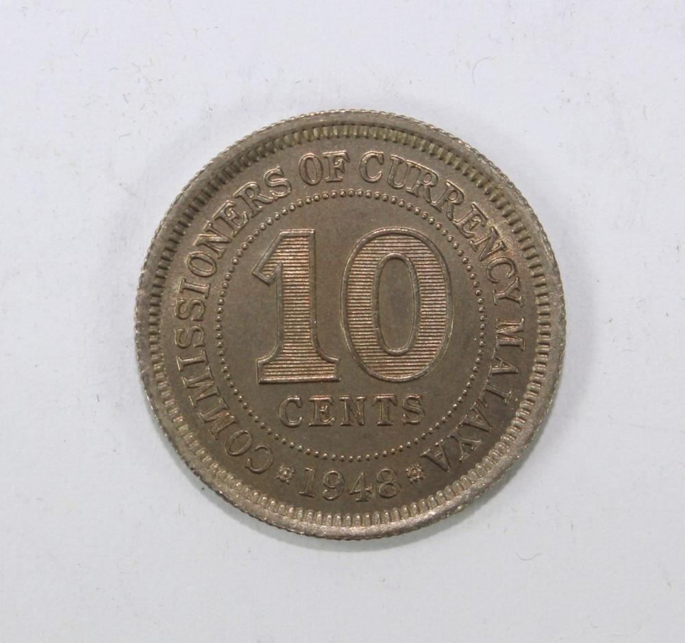 Malaya 1948 Cu-ni 10 Cents,... image