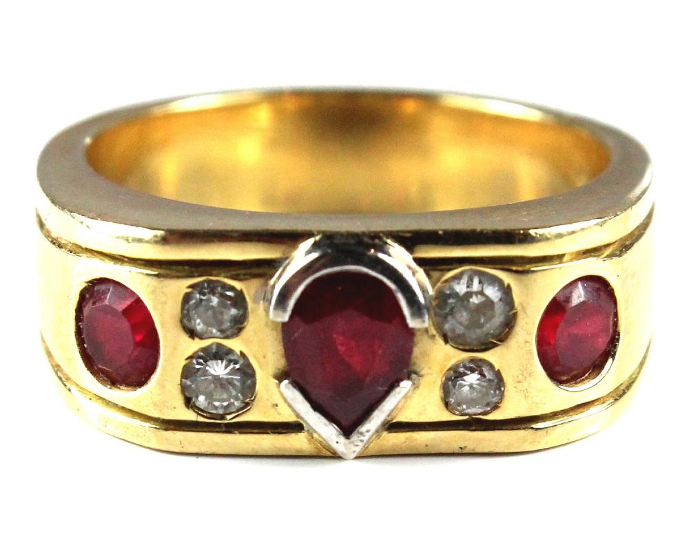 Men's Ruby & Diamond Ring i... image