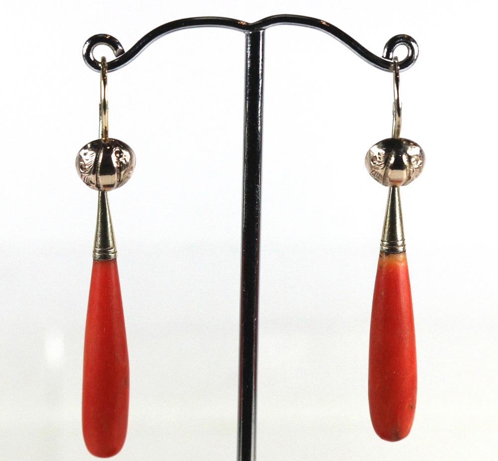 French Antique Red Coral Dr... image