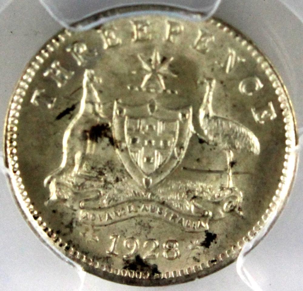 Australia. 1928 Threepence,... image