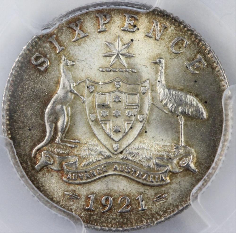 Australia. 1921 Sixpence, P... image