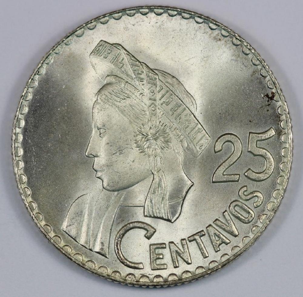 Guatemala. 1954 25 Centavos... image