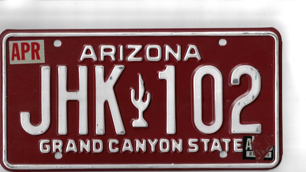 U.S.A. 'Arizona' Car Number... image