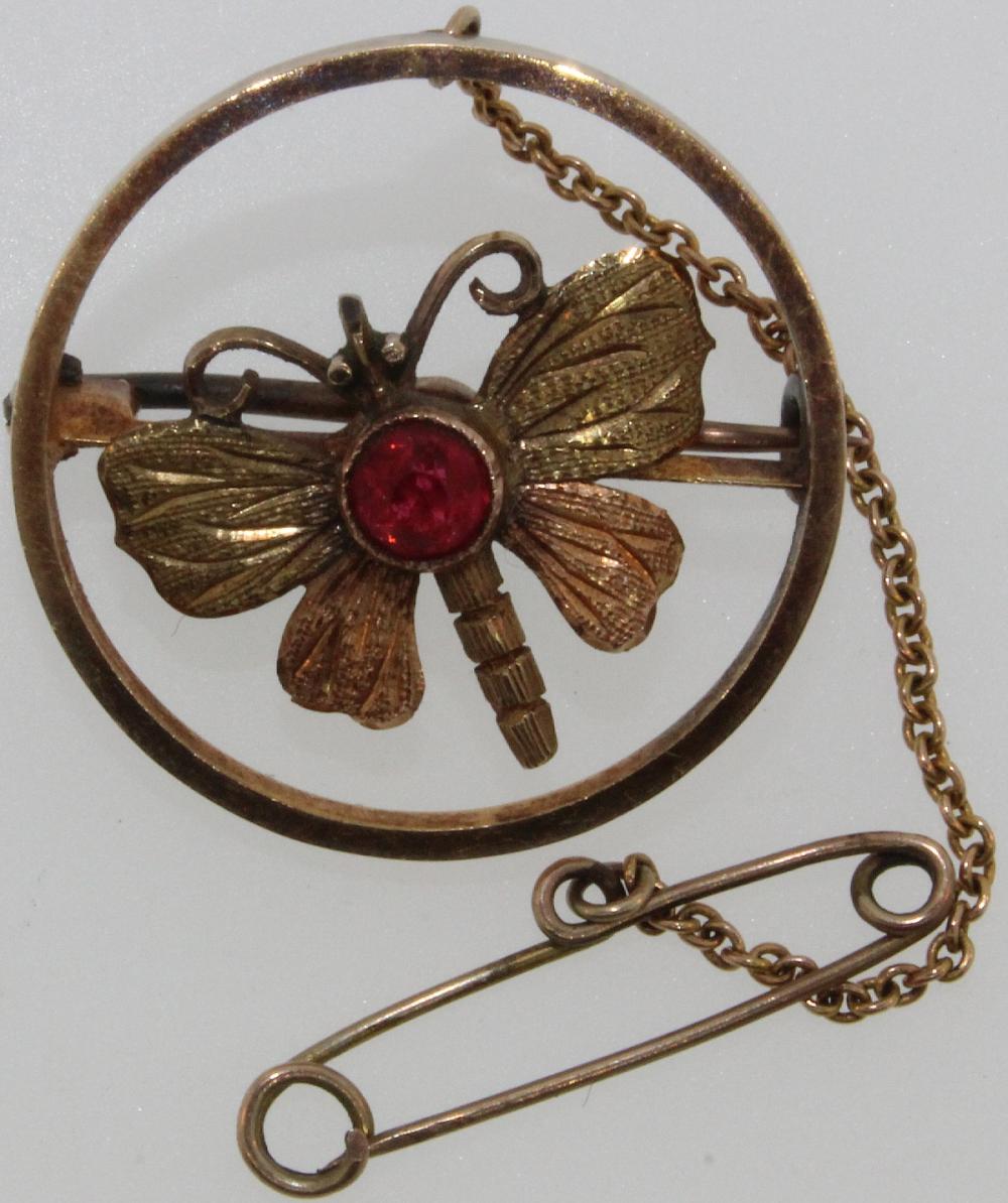 Vintage 14ct Gold Butterfly... image