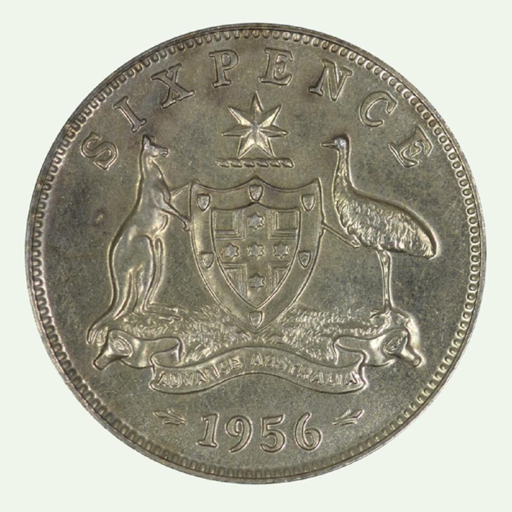 Australia. 1956 Proof Sixpe... image