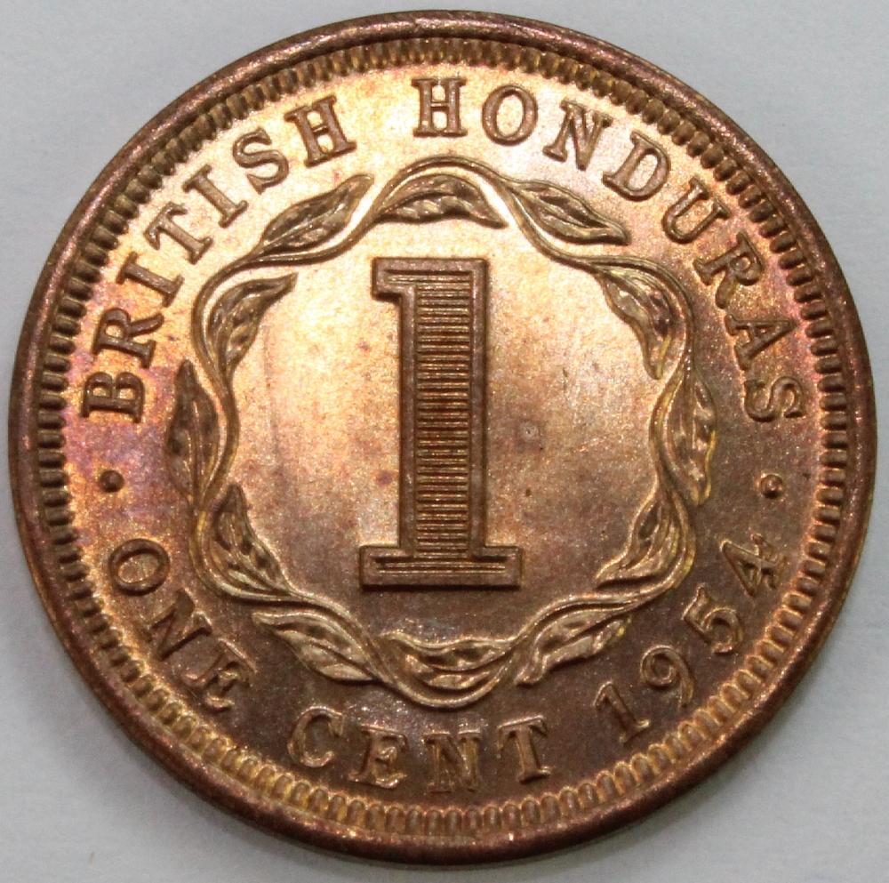 British Honduras. 1954 Cent... image