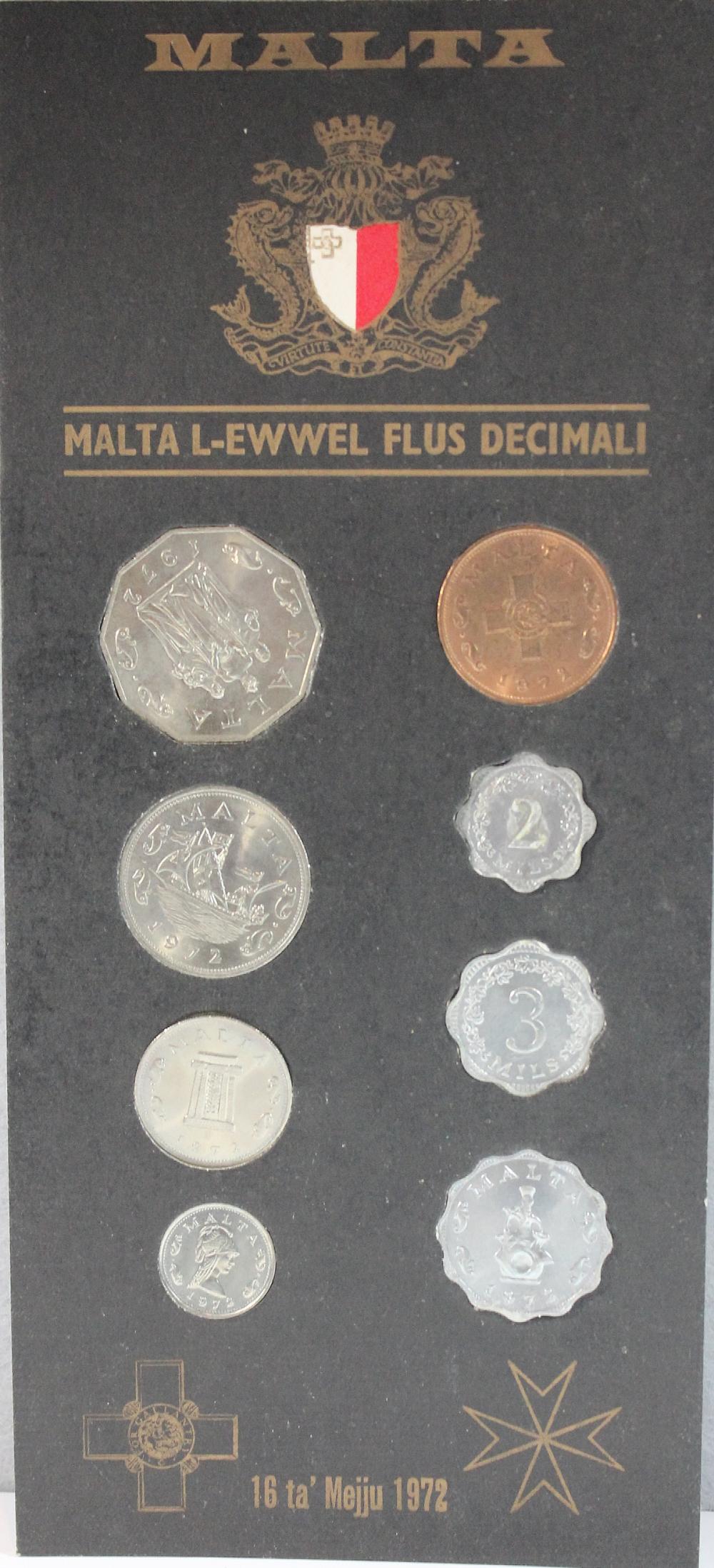 Malta. 1972 Coin Set, Uncir... image