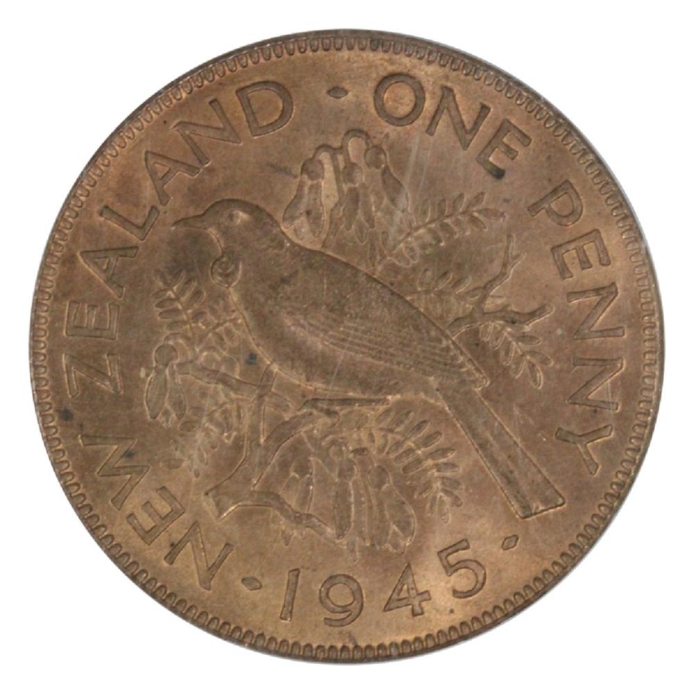 New Zealand. 1945 Penny, PC... image