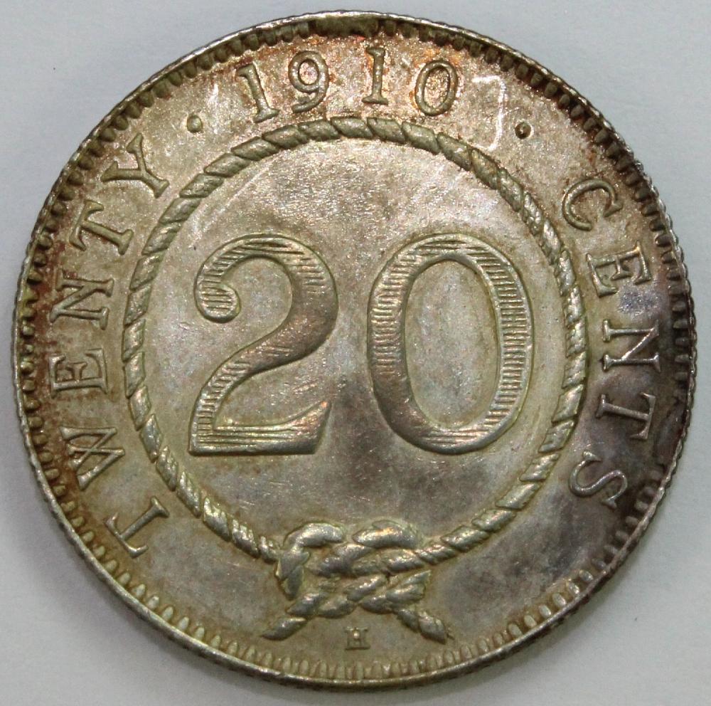 Sarawak. 1910 H Silver Twen... image