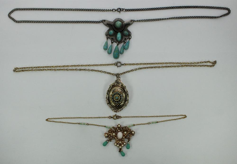 Trio of Costume Necklaces w... image