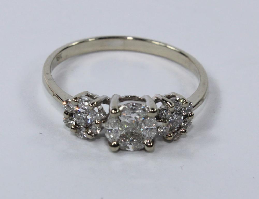 Diamond Cluster Ring in 18c... image