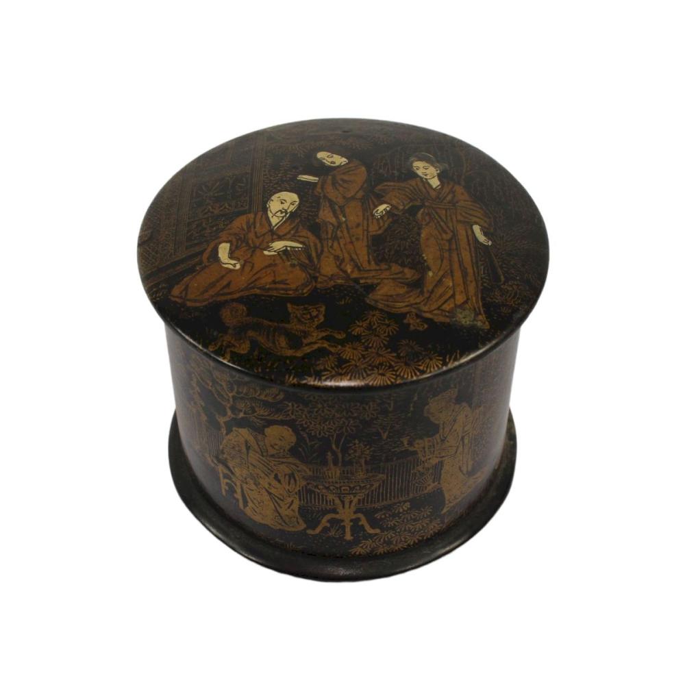 Chinese Black and Gold Wood... image