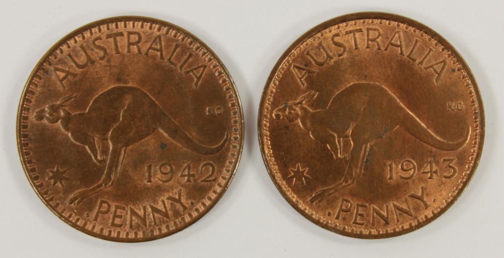 Australia 1942 I (B) & 1943... image