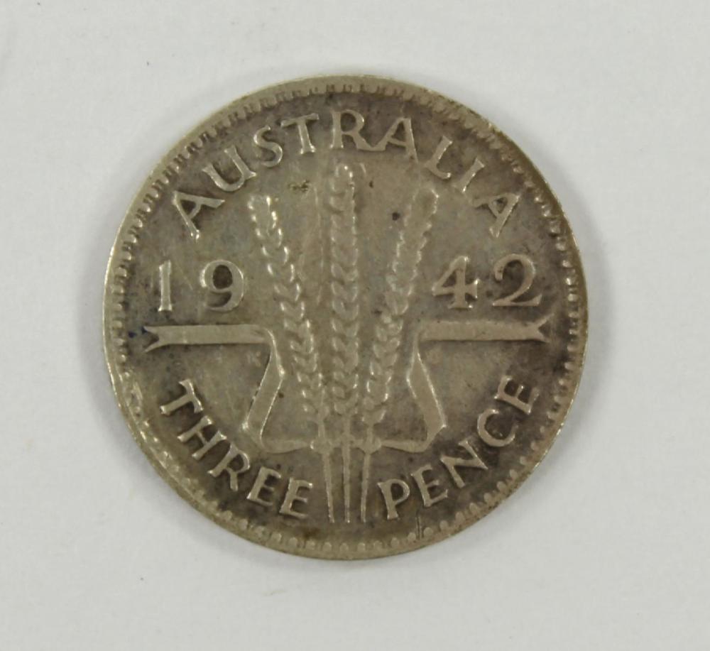 Australia 1942 (M) Threepen... image