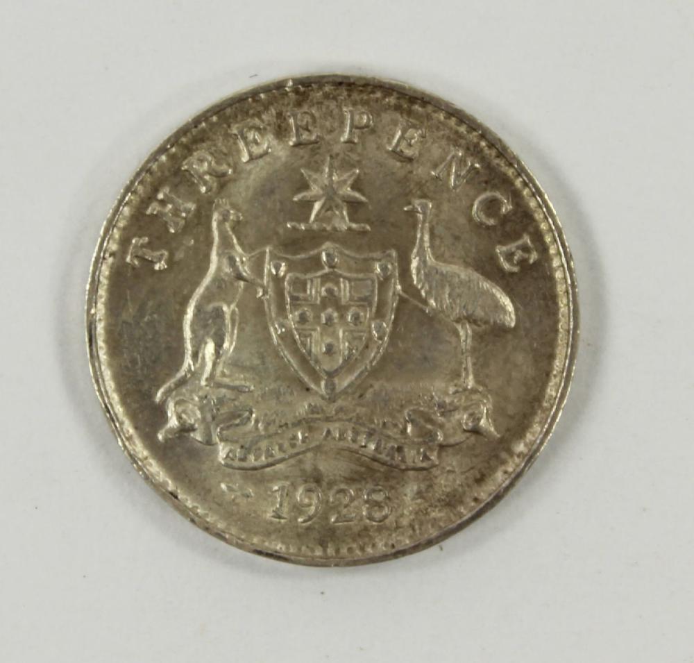 Australia 1928 Threepence, ... image