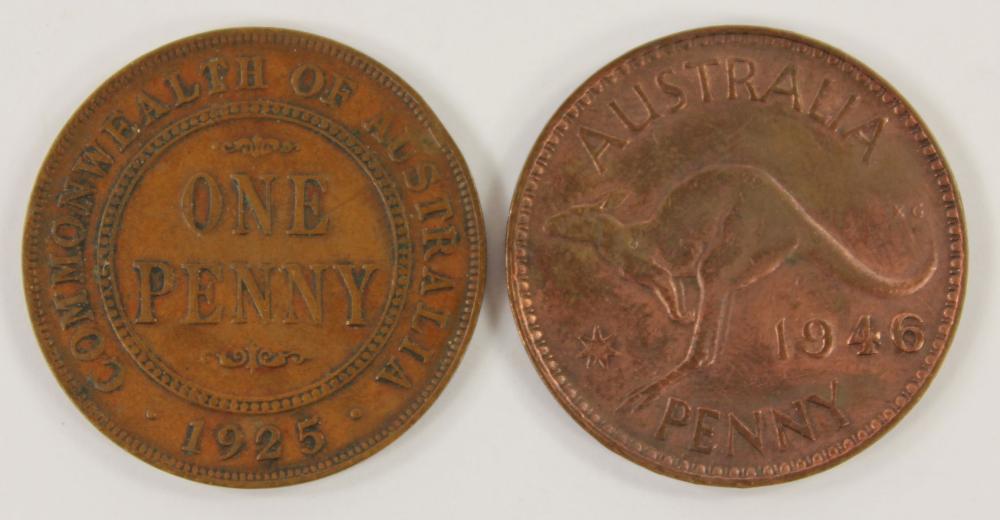 Australia 1925 & 1946 Penni... image