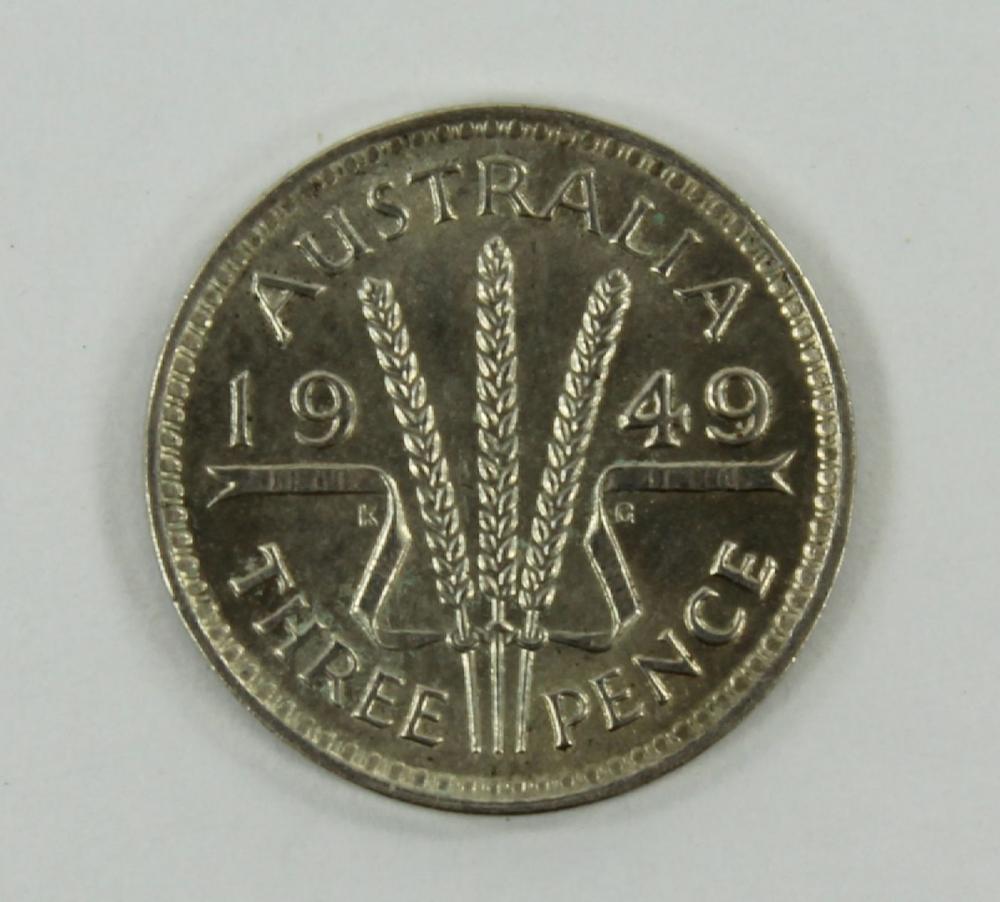 Australia 1949 Threepence, ... image