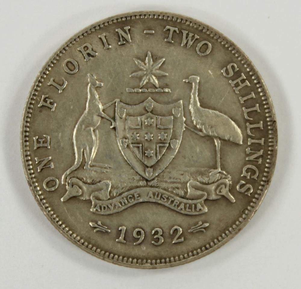 Australia 1932 Florin, Fine image