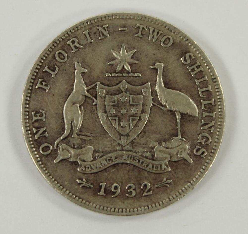 Australia 1932 Florin, VG/Fine image