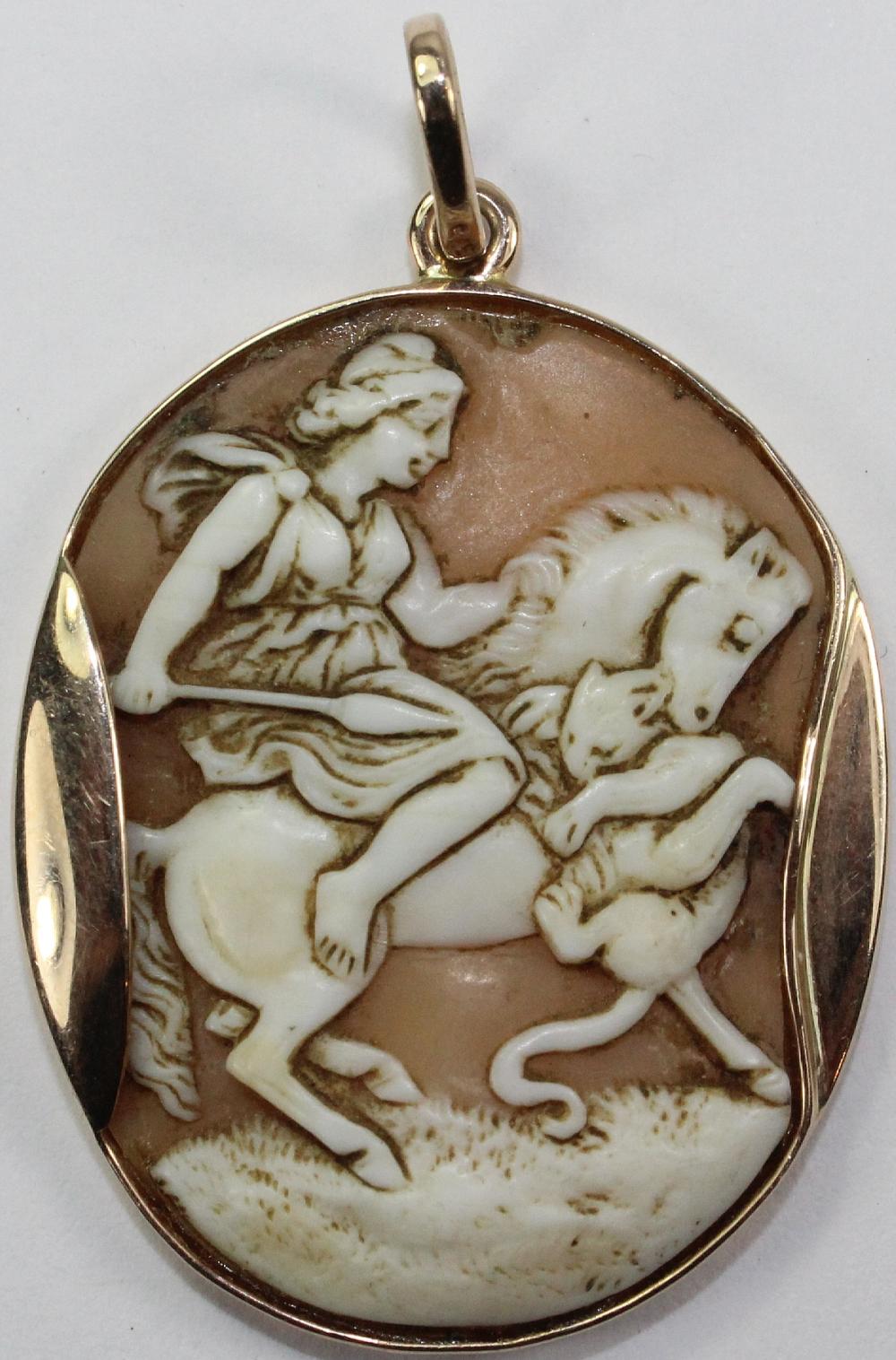 Antique Shell Cameo Pendant... image