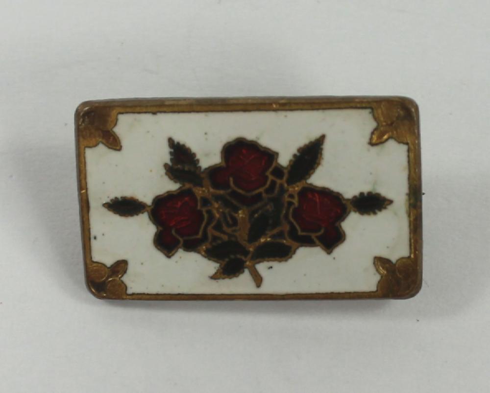 Vintage Enamel 'Red Rose' 5... image