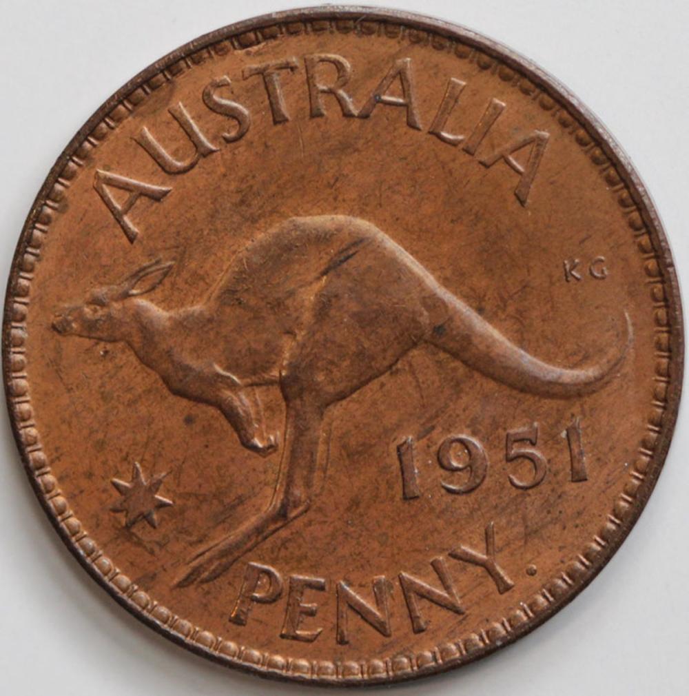 Australia 1951 Y. (P) Penny... image