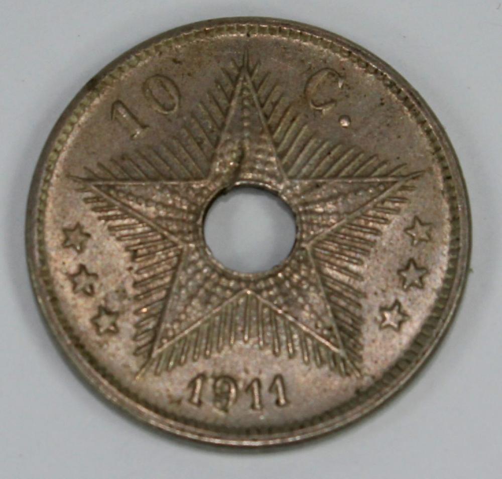 Belgian Congo 1911 10 Centi... image