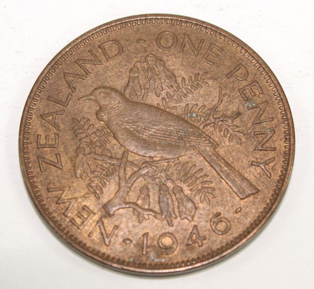 New Zealand 1946 Penny, Unc... image